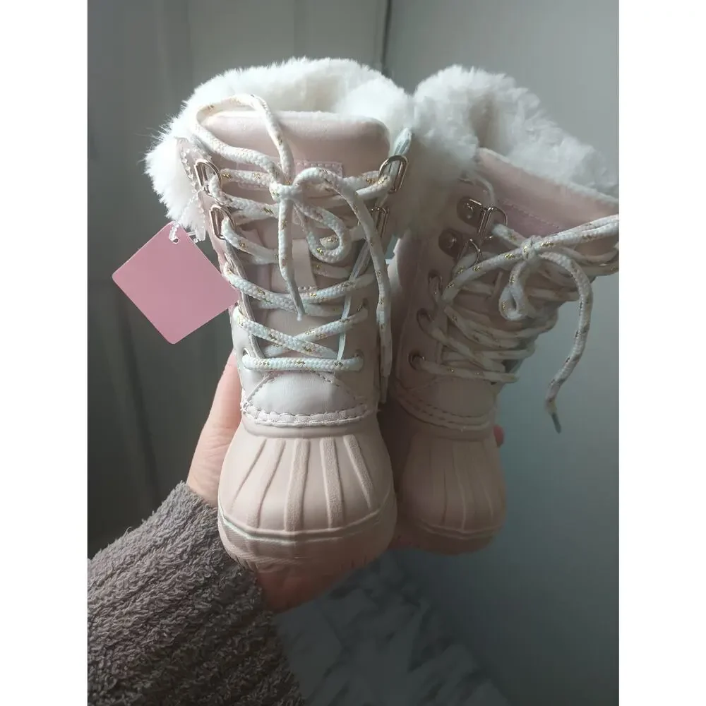 London‎ Fog Toddler Girls Lil Downing Court Cold Weather Boots Pink NWT Size 6